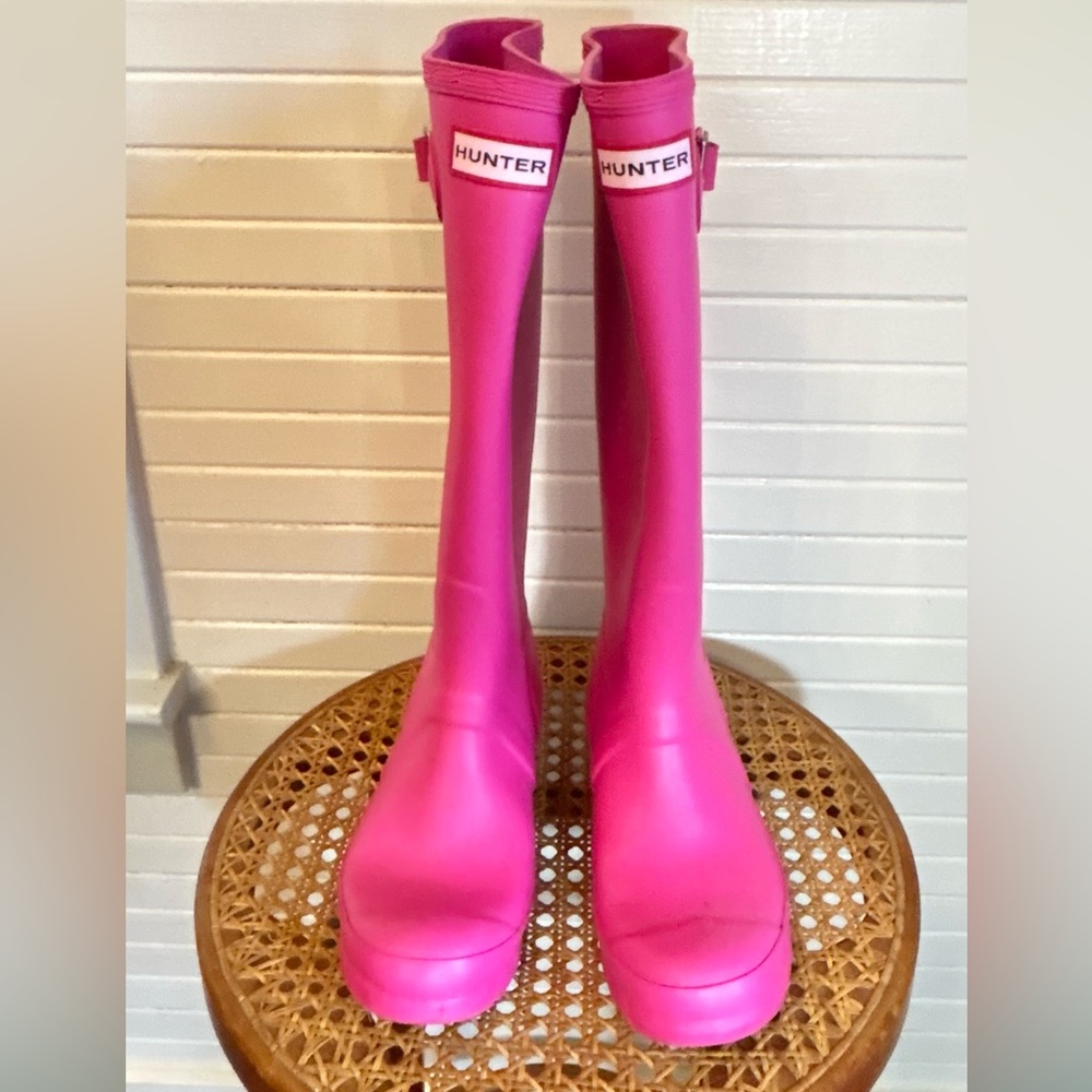 Hunter Vibrant Pink Rainboots